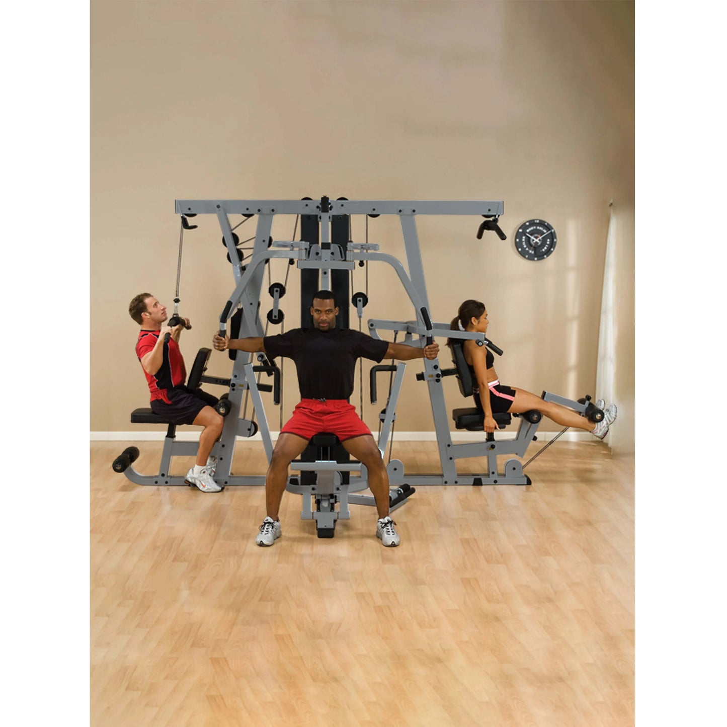 COOLBABY Body-Solid EXM4000S Multi-Stack Gym with LP40S Leg Press - Ultimate Home Gym System - COOLBABY