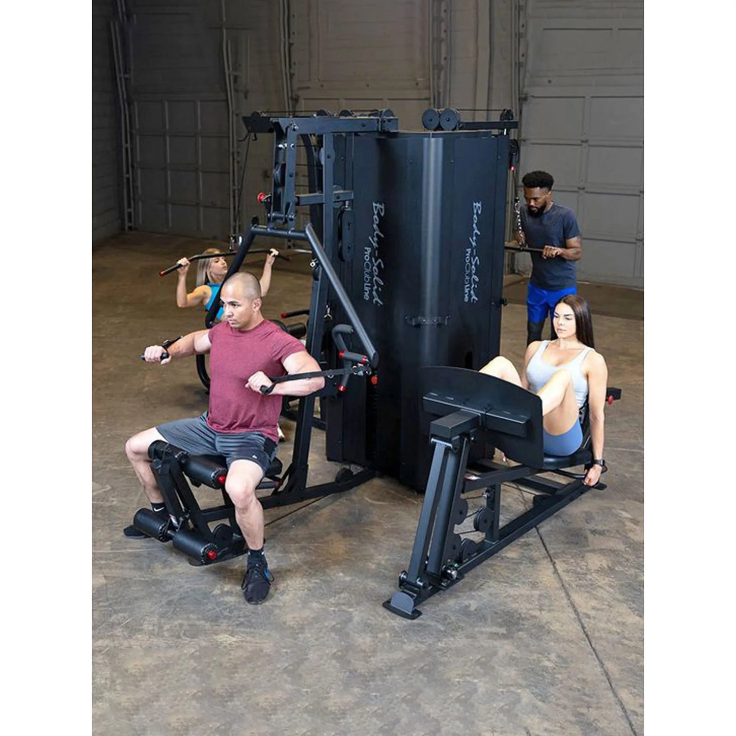 COOLBABY Body-Solid S1000 Pro Clubline Four-Stack Gym: The Ultimate Commercial Multi-Station - COOLBABY