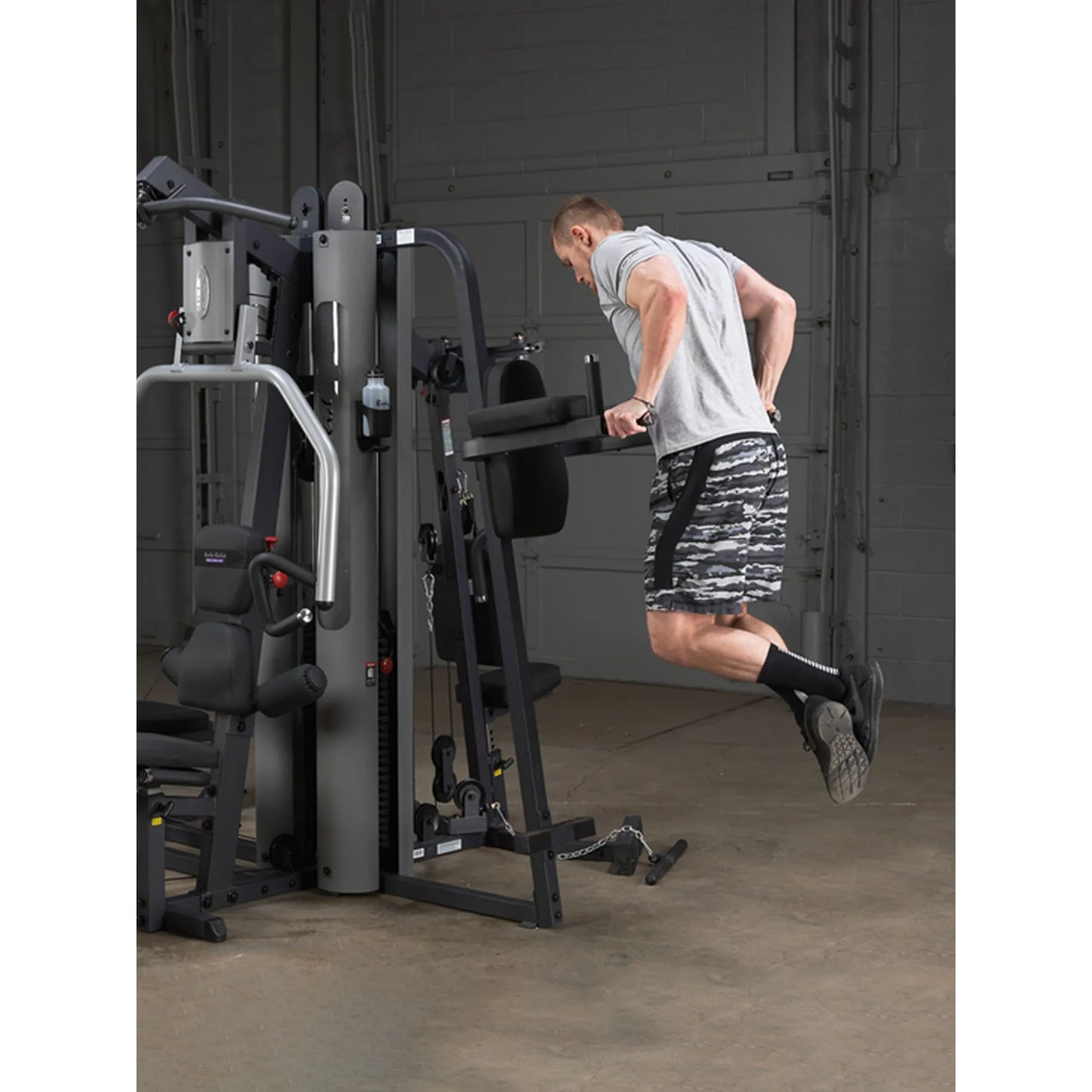 COOLBABY Body-Solid GKR9 Vertical Knee Raise and Dip Station for G9S Home Gym - COOLBABY