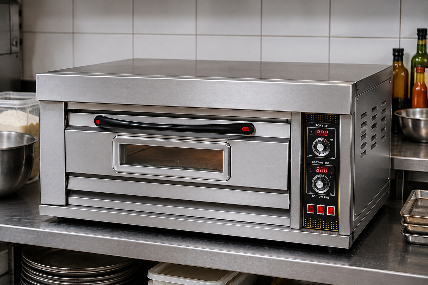 HEO-11 Electric Oven 1 Deck 1 Tray with Timer – 3.2KW Commercial Bakery Oven