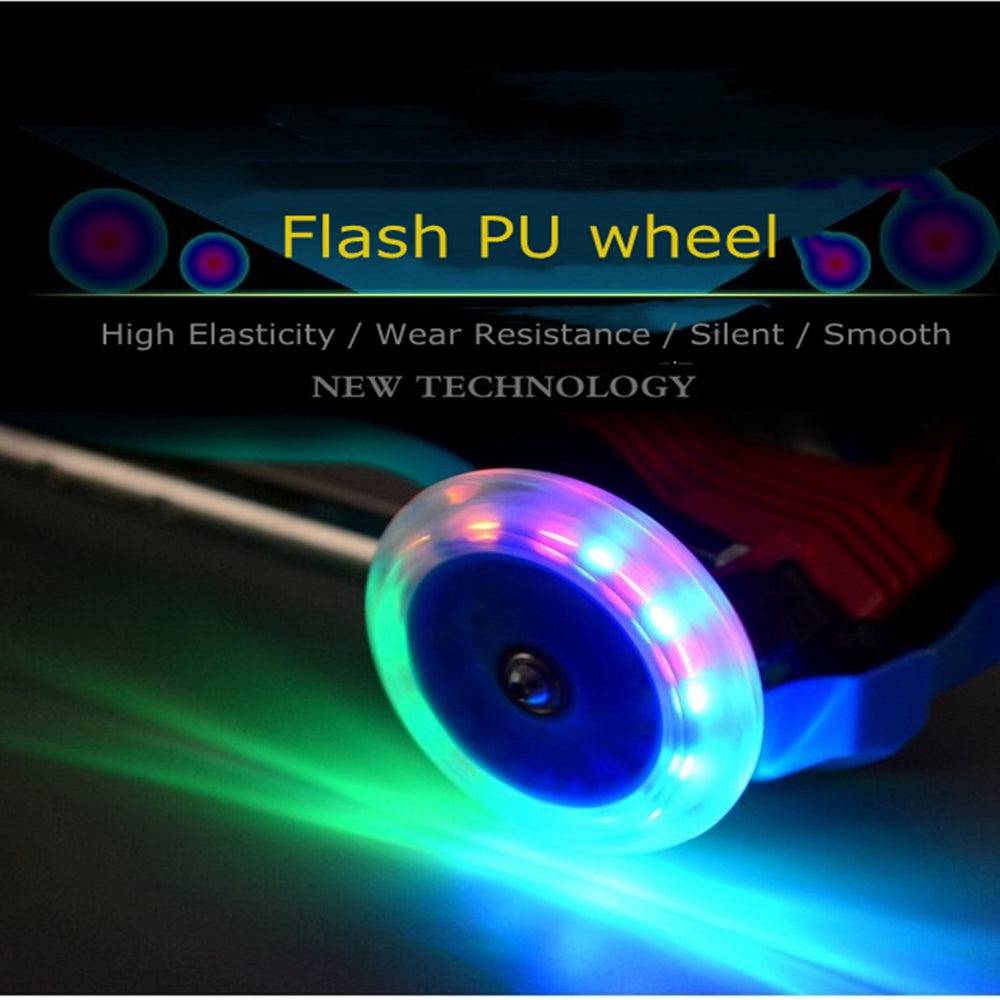 COOLBABY 036S Kids Scooter 3 Wheel 4Wheel Mini Adjustable Kick Scooter with LED Light Up Wheels - COOL BABY