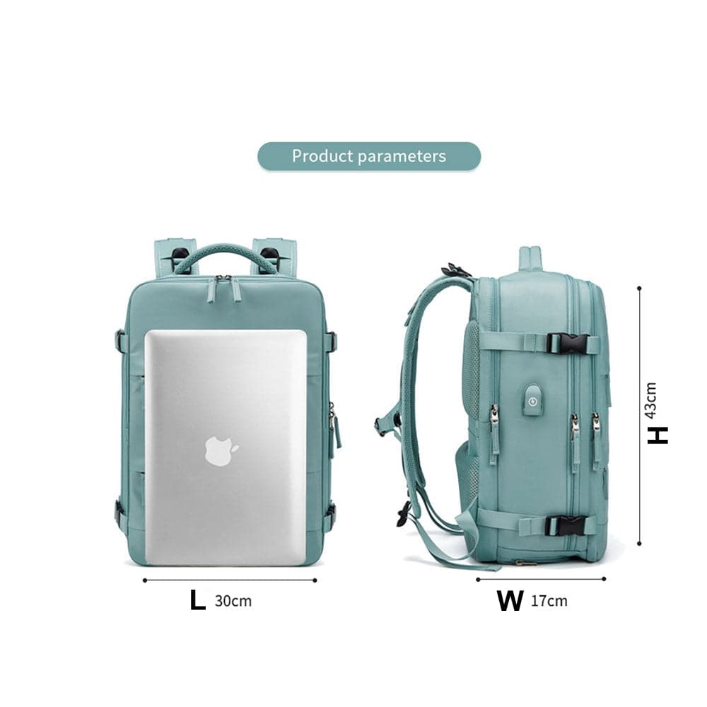 COOLBABY 17 Inch Large Travel Backpack, Multifunctional Backpack with USB Port - COOLBABY