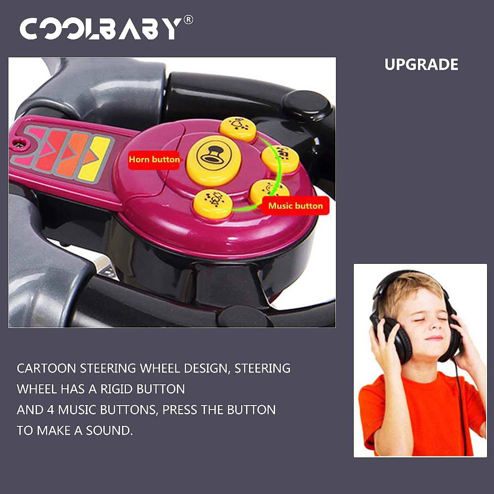 COOLBABY 323P 3 In 1 Activity Ride-On Scooter for Unisex - COOL BABY