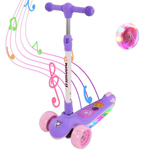 COOLBABY 68B-PP Children's Scooter Illuminate the Ride - COOLBABY