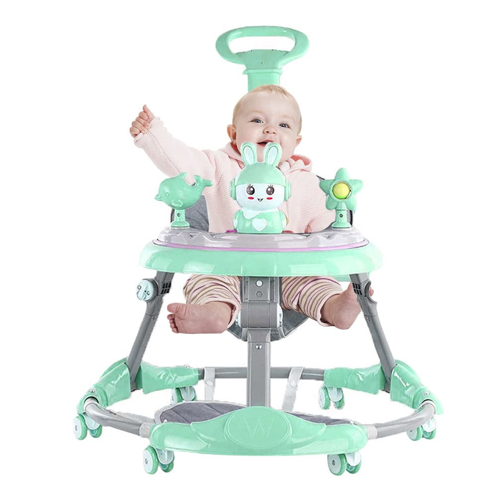 COOLBABY A136D Baby walker multifunctional anti-rollover anti-O leg can sit folding - COOL BABY