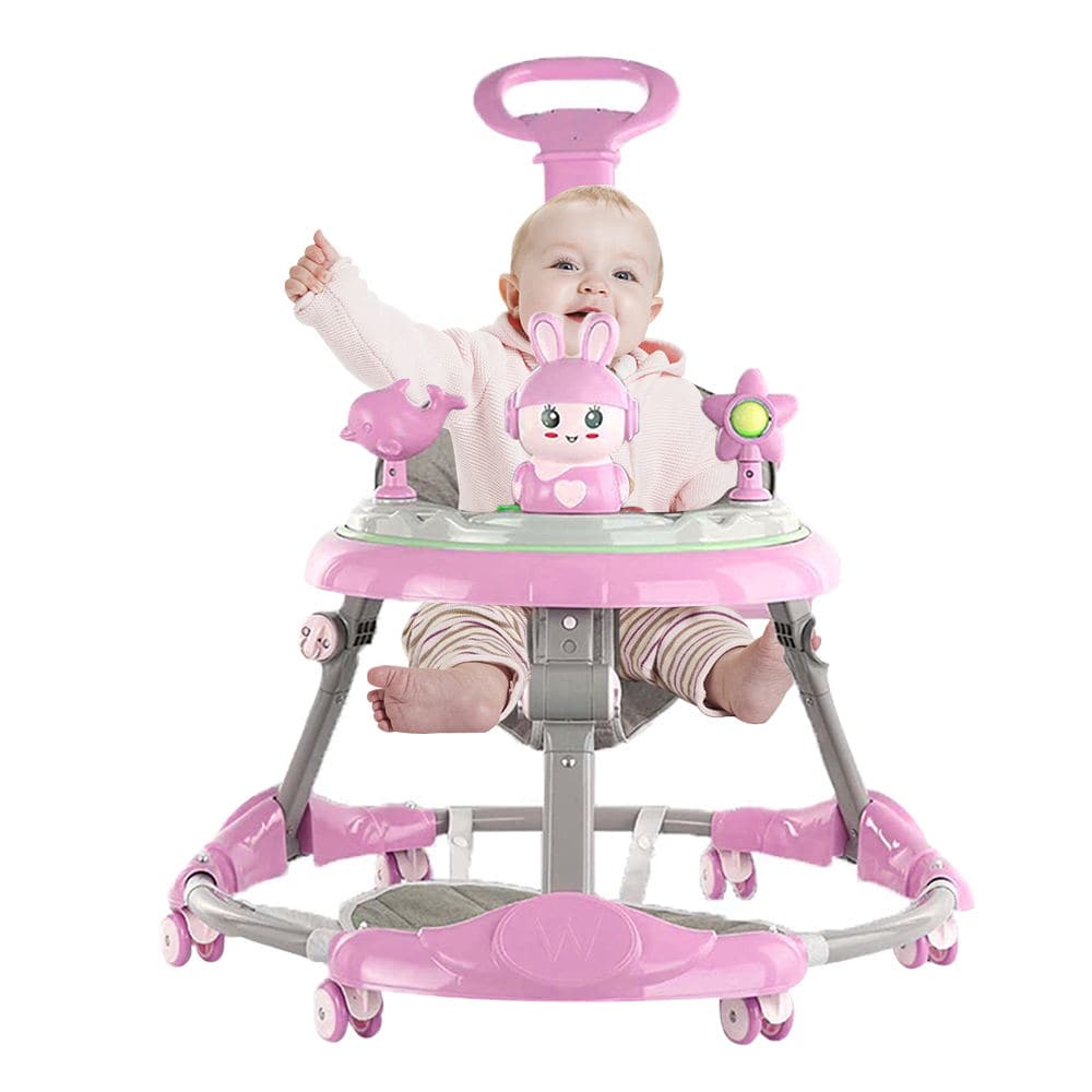 COOLBABY A136D Baby walker multifunctional anti-rollover anti-O leg can sit folding - COOL BABY