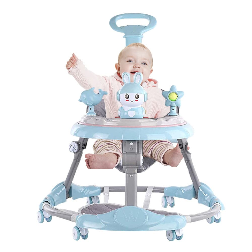 COOLBABY A136D Baby walker multifunctional anti-rollover anti-O leg can sit folding - COOL BABY