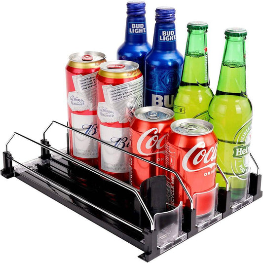 COOLBABY Automatic Can Dispenser for Fridge Kitchen Cupboard Pantry Countertop Storage 12 - COOLBABY