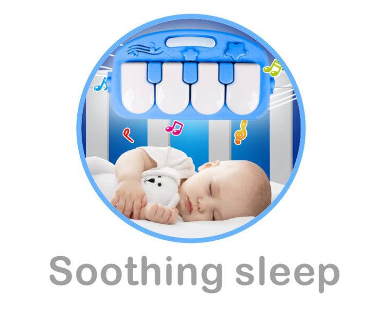 COOLBABY Baby Play Mat Large Play Learn Infant Gym Toys Piano Activity Baby Kick - COOL BABY