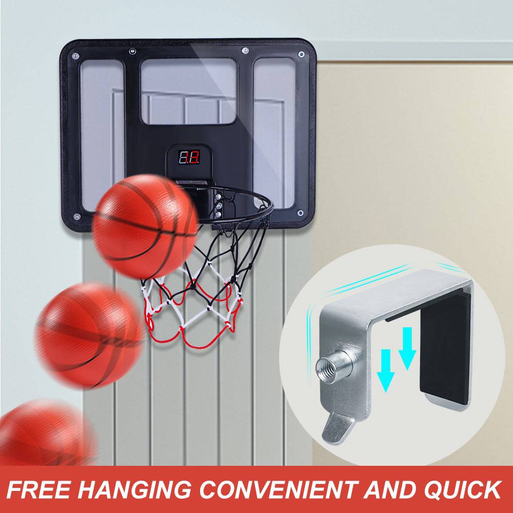 COOLBABY Basketball Hoop Indoor with Electronic Scorer,Basketball Hoop Indoor for Kids and Adults,43 * 33CM - COOLBABY