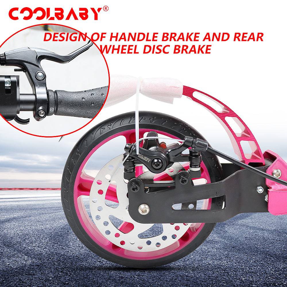 COOLBABY CRHB-PK Foldable Aluminum Alloy Scooter - COOLBABY