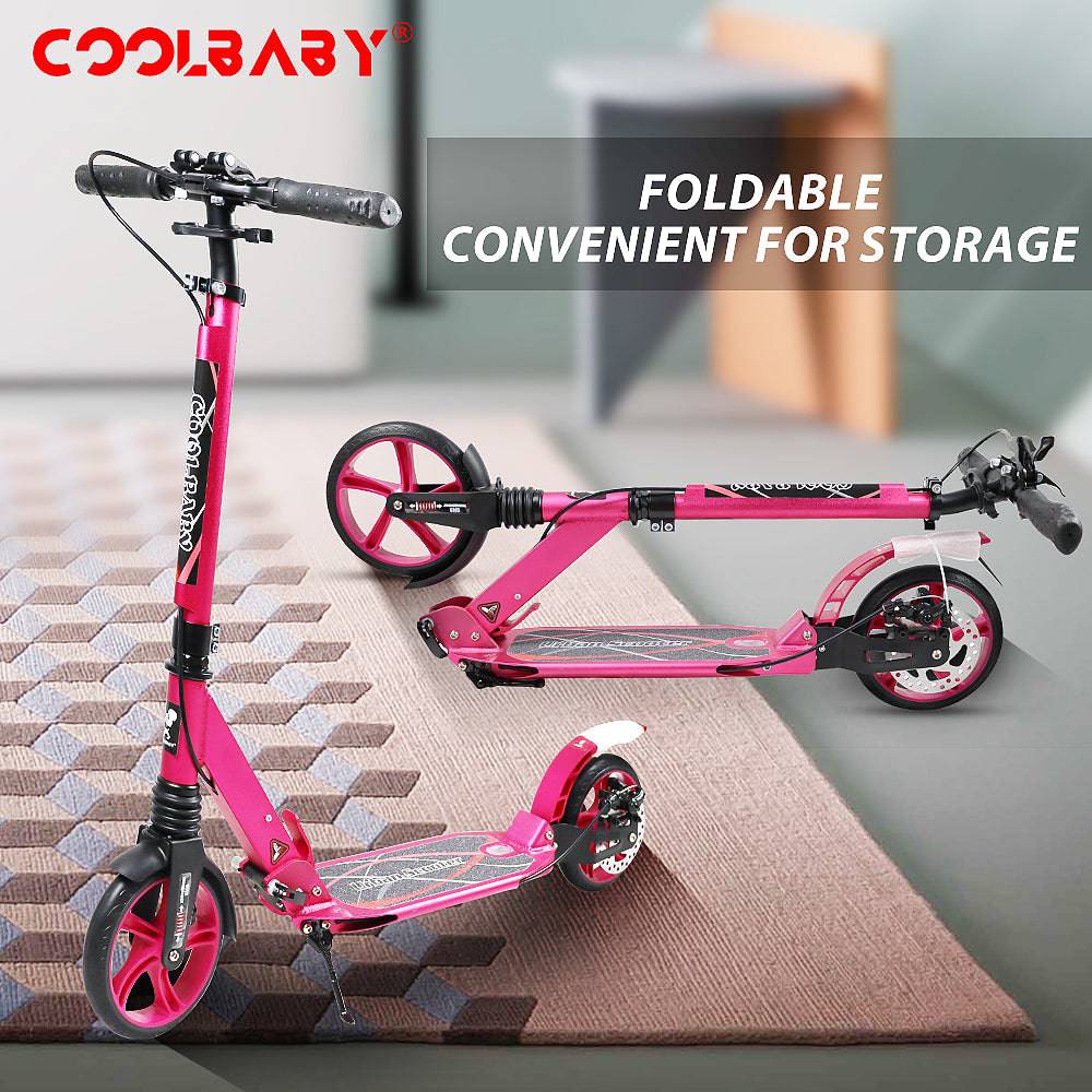COOLBABY CRHB-PK Foldable Aluminum Alloy Scooter - COOLBABY