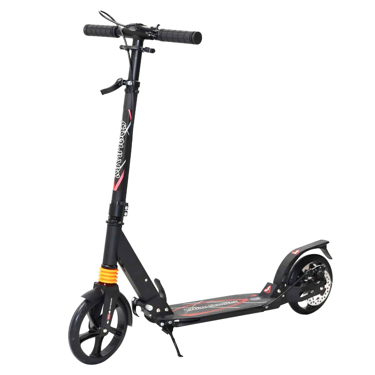 COOLBABY CRHB2-BLK Collapsible Scooter for Adults - COOL BABY