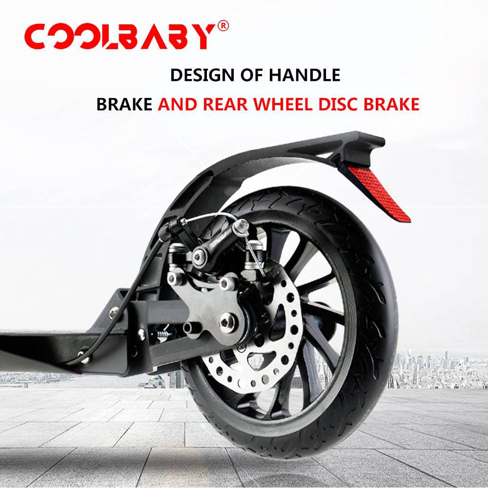 COOLBABY CRHB2-BLK Collapsible Scooter for Adults - COOL BABY