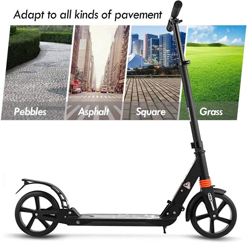 COOLBABY CS003 Premium Comfort Scooter with Adjustable Handlebar and Quick-Fold Mechanism - COOL BABY