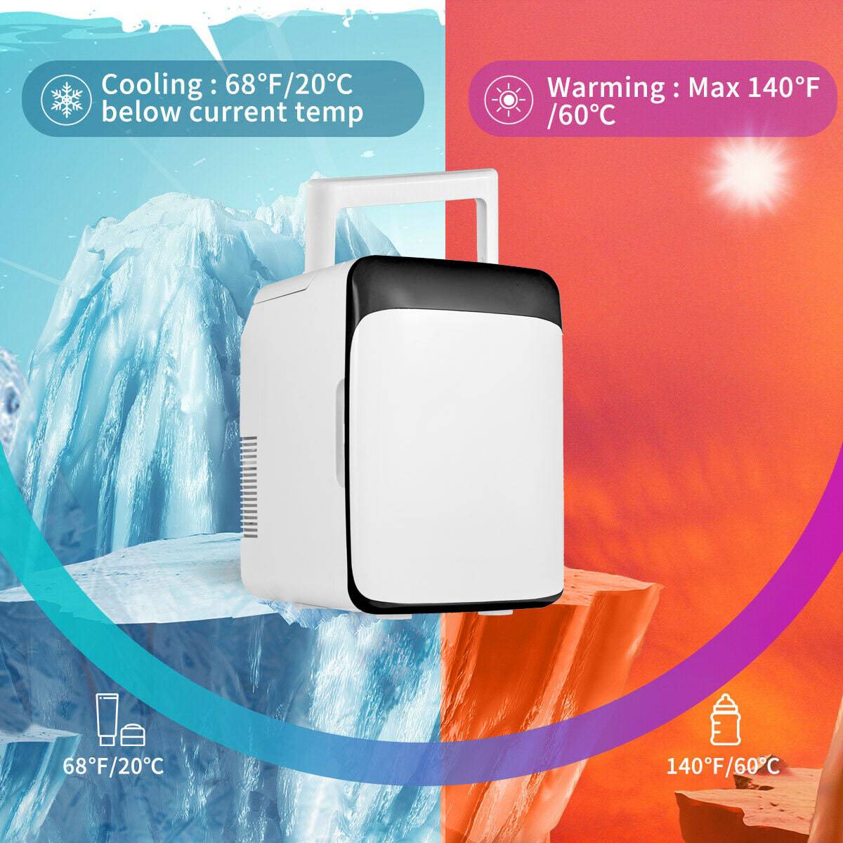 COOLBABY CZBX01 10L 10L Portable Mini Fridge - COOLBABY