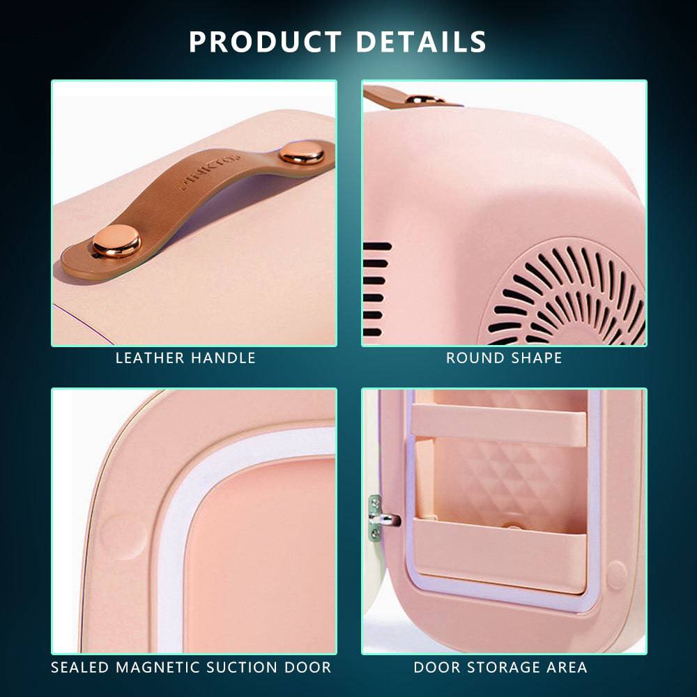 COOLBABY CZBX24 Chic and Compact 5L Pink Mini Fridge - COOLBABY