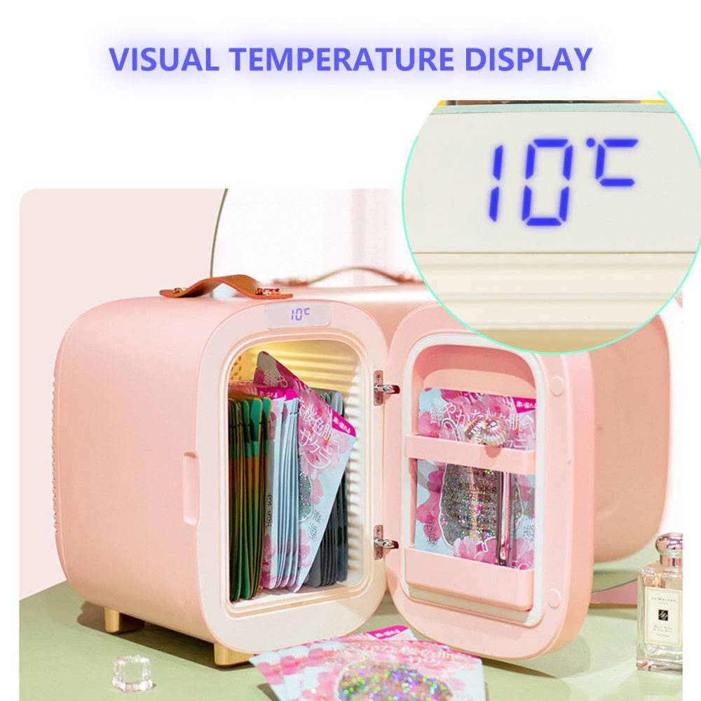 COOLBABY CZBX24 Chic and Compact 5L Pink Mini Fridge - COOLBABY