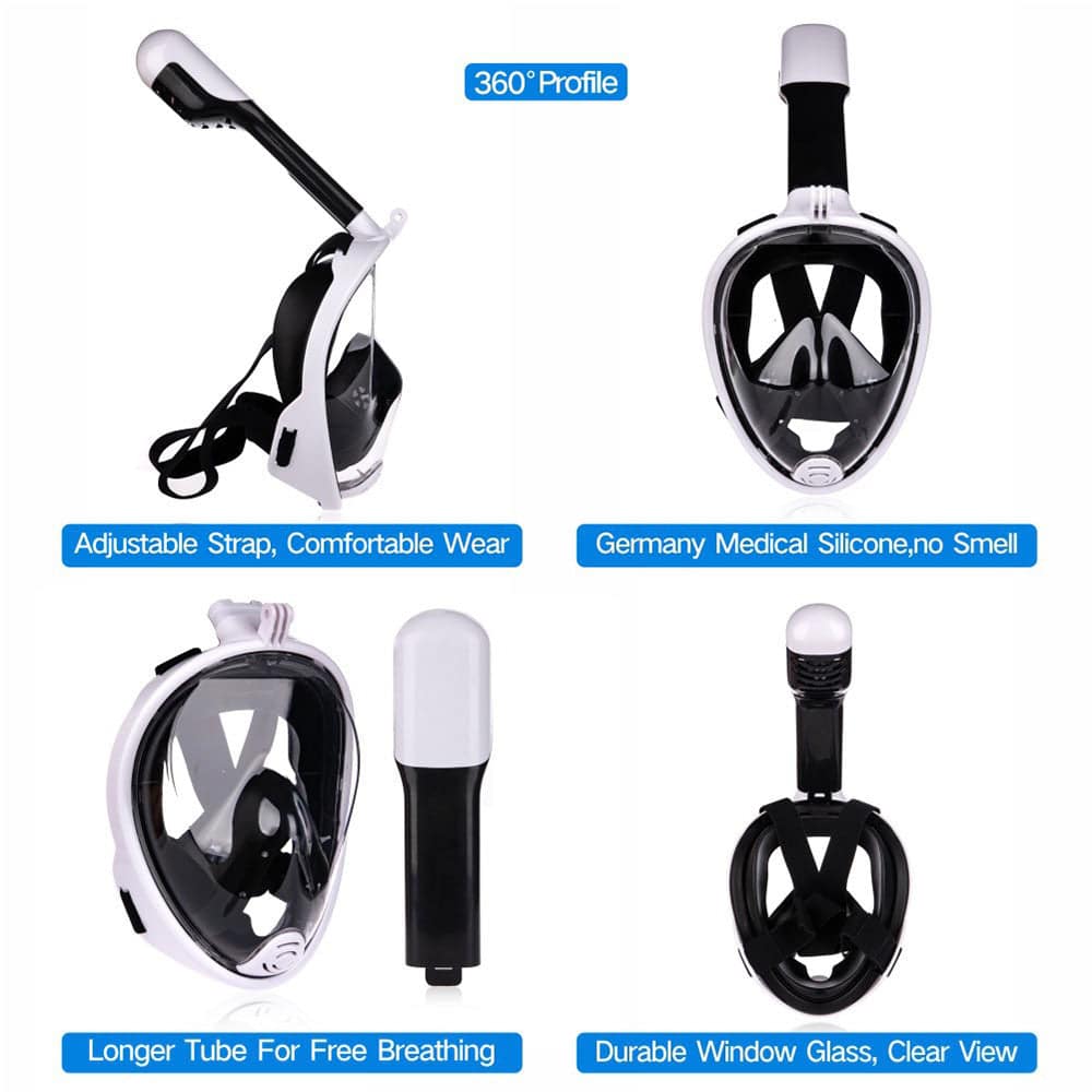 COOLBABY Diving Mask Full Face Mask, Snorkeling Mask - COOLBABY