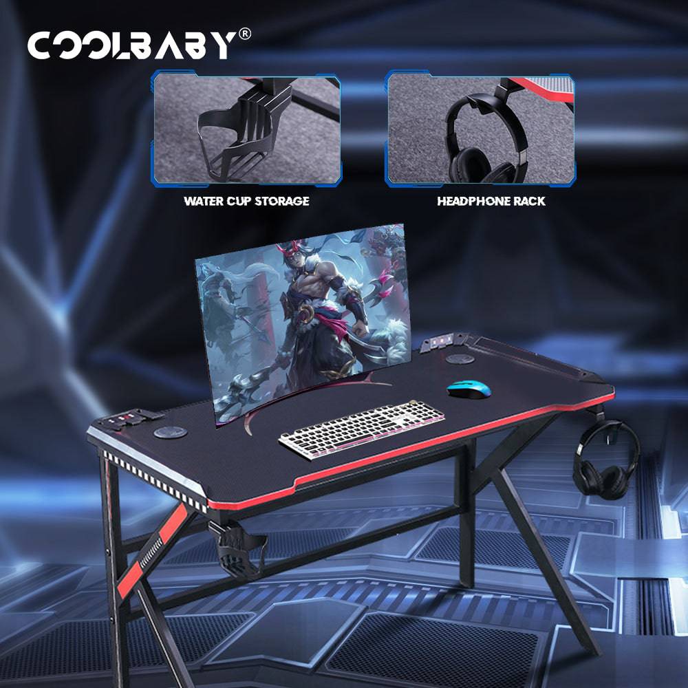 COOLBABY DJZ02-120 Carbon Fiber Gaming Desk - COOLBABY