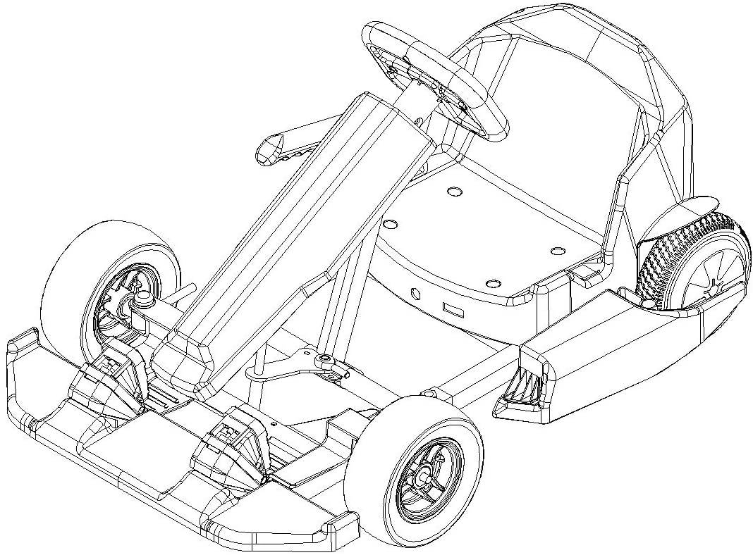 COOLBABY DP10-RD-LHX Electric Go Kart - COOL BABY