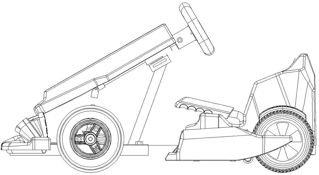 COOLBABY DP10-RD-LHX Electric Go Kart - COOL BABY