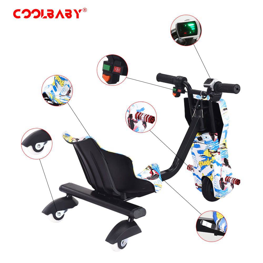 COOLBABY DP3S Mini Electric Drift Scooter for Kids - COOLBABY