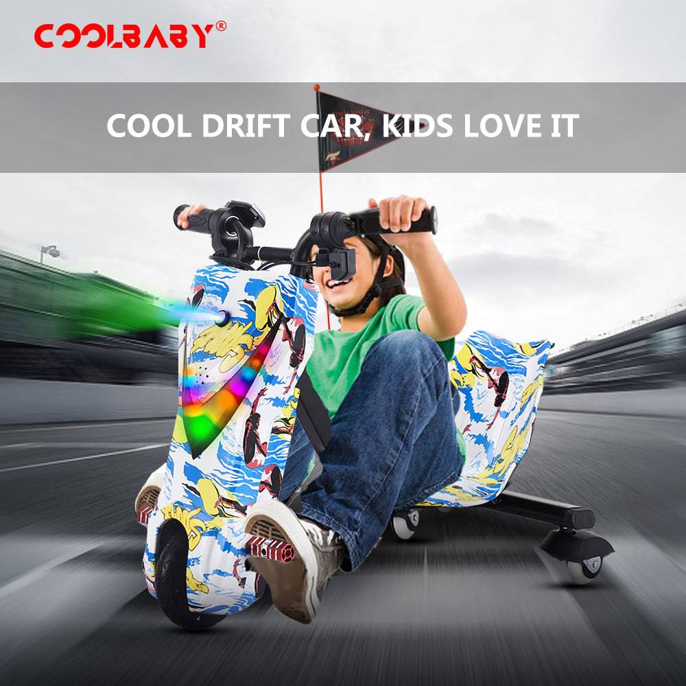 COOLBABY DP3S Mini Electric Drift Scooter for Kids - COOLBABY