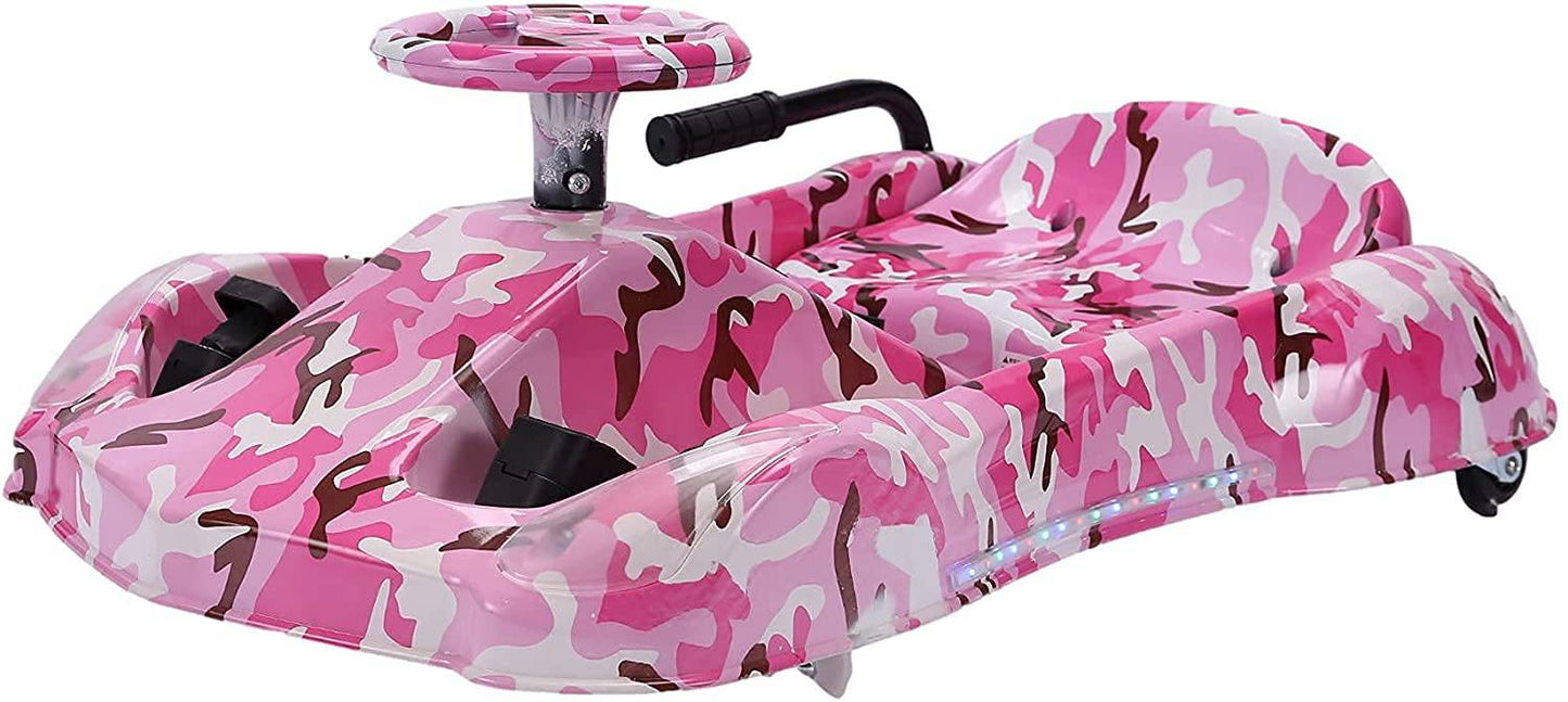 COOLBABY DP7ASZ-LHX 3 Speed 36V Electric 360 Spinning Drifting Ride On Scooter Crazy Car For Kids good gifts - COOLBABY