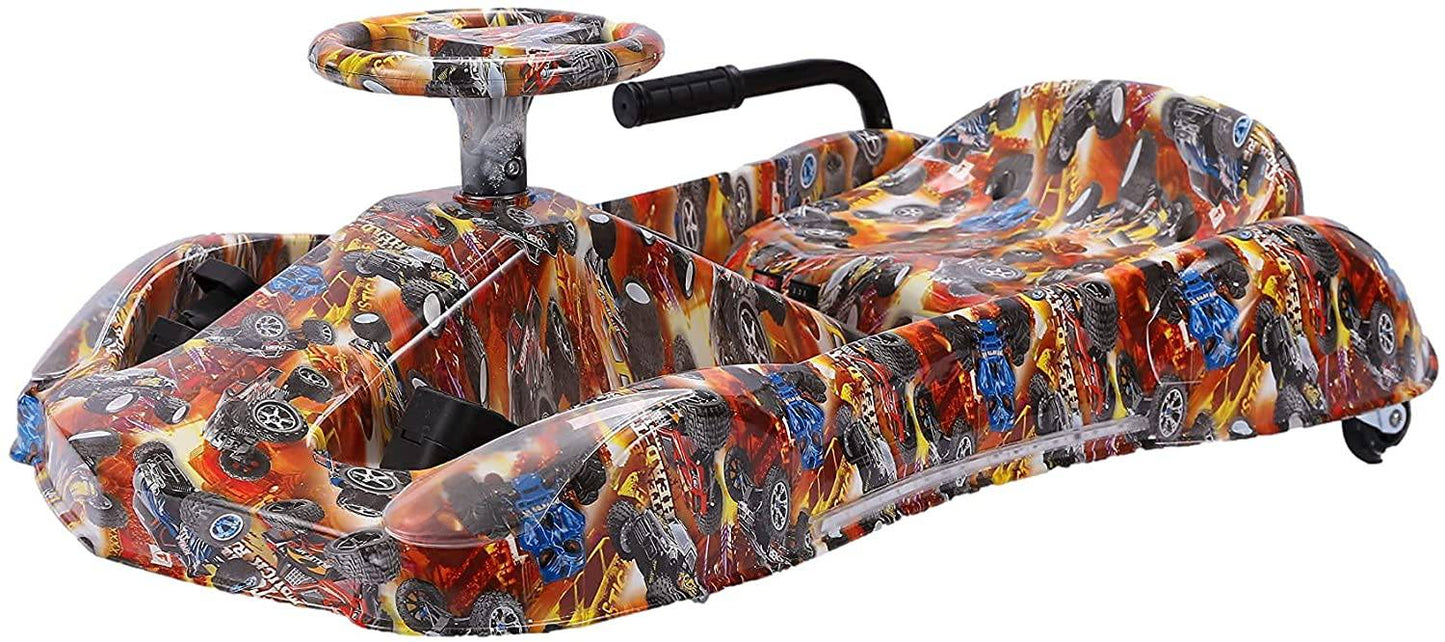 COOLBABY DP7ASZ-LHX 3 Speed 36V Electric 360 Spinning Drifting Ride On Scooter Crazy Car For Kids good gifts - COOLBABY