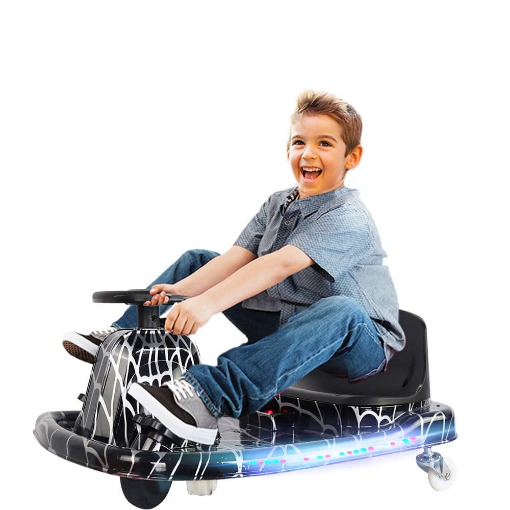 COOLBABY DP7H-LHX 3 Speed 36V Electric 360 Spinning Drifting Ride On Scooter Crazy Car For Kids good gifts - COOLBABY