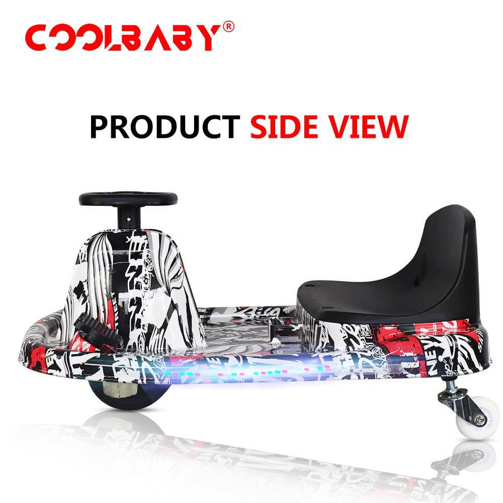 COOLBABY DP7H-LHX 3 Speed 36V Electric 360 Spinning Drifting Ride On Scooter Crazy Car For Kids good gifts - COOLBABY