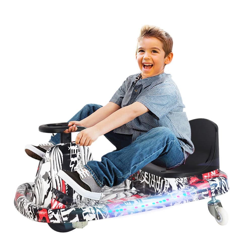 COOLBABY DP7H-LHX 3 Speed 36V Electric 360 Spinning Drifting Ride On Scooter Crazy Car For Kids good gifts - COOLBABY