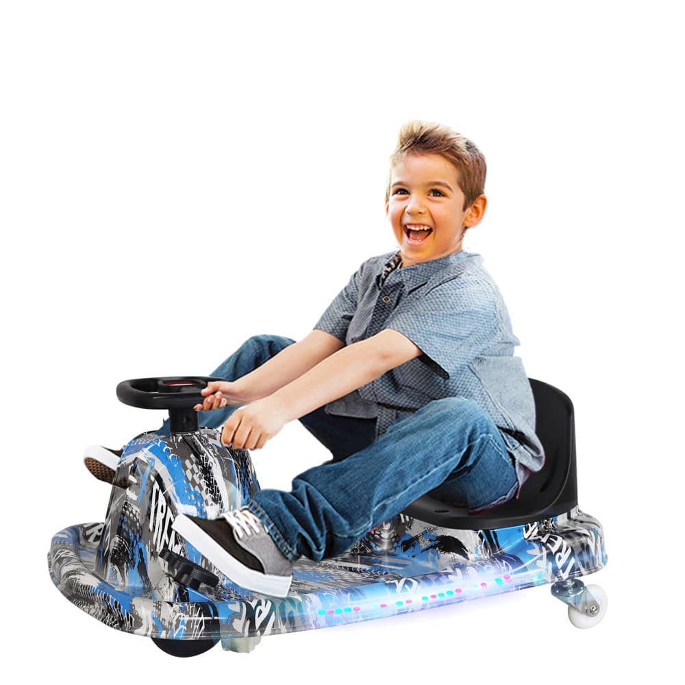 COOLBABY DP7H-LHX 3 Speed 36V Electric 360 Spinning Drifting Ride On Scooter Crazy Car For Kids good gifts - COOLBABY