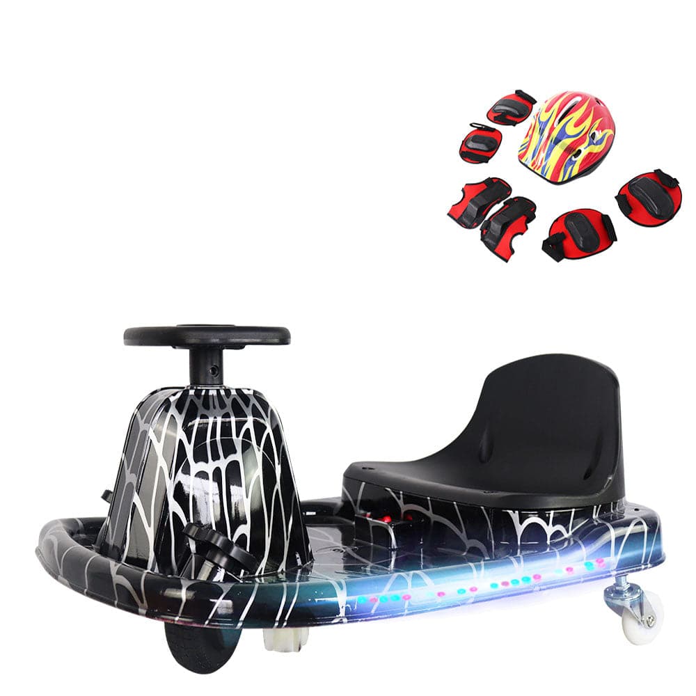 COOLBABY DP7H-LHX 3 Speed 36V Electric 360 Spinning Drifting Ride On Scooter Crazy Car For Kids good gifts - COOLBABY