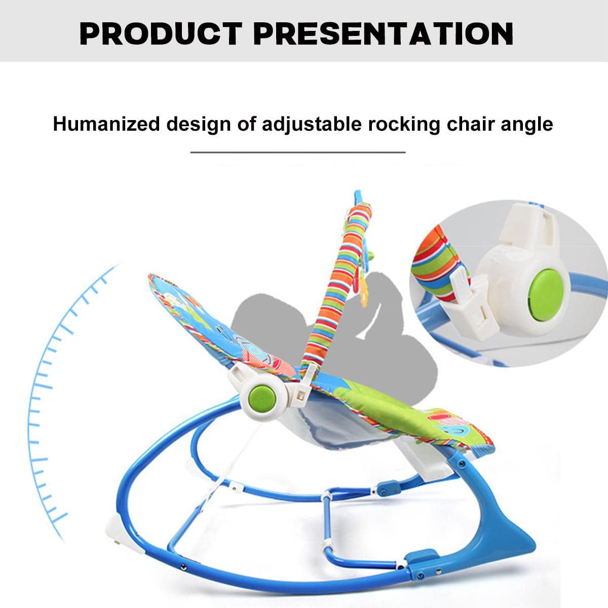 COOLBABY DY8612 Soothing Baby Rocking Chair - COOLBABY