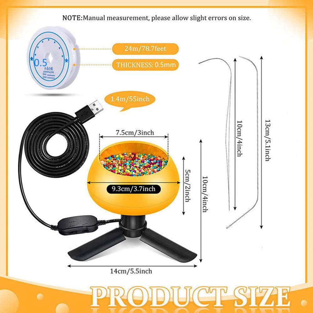 COOLBABY Electric Beading Machine, Electric Bead Spinner for Jewelry Making - COOLBABY