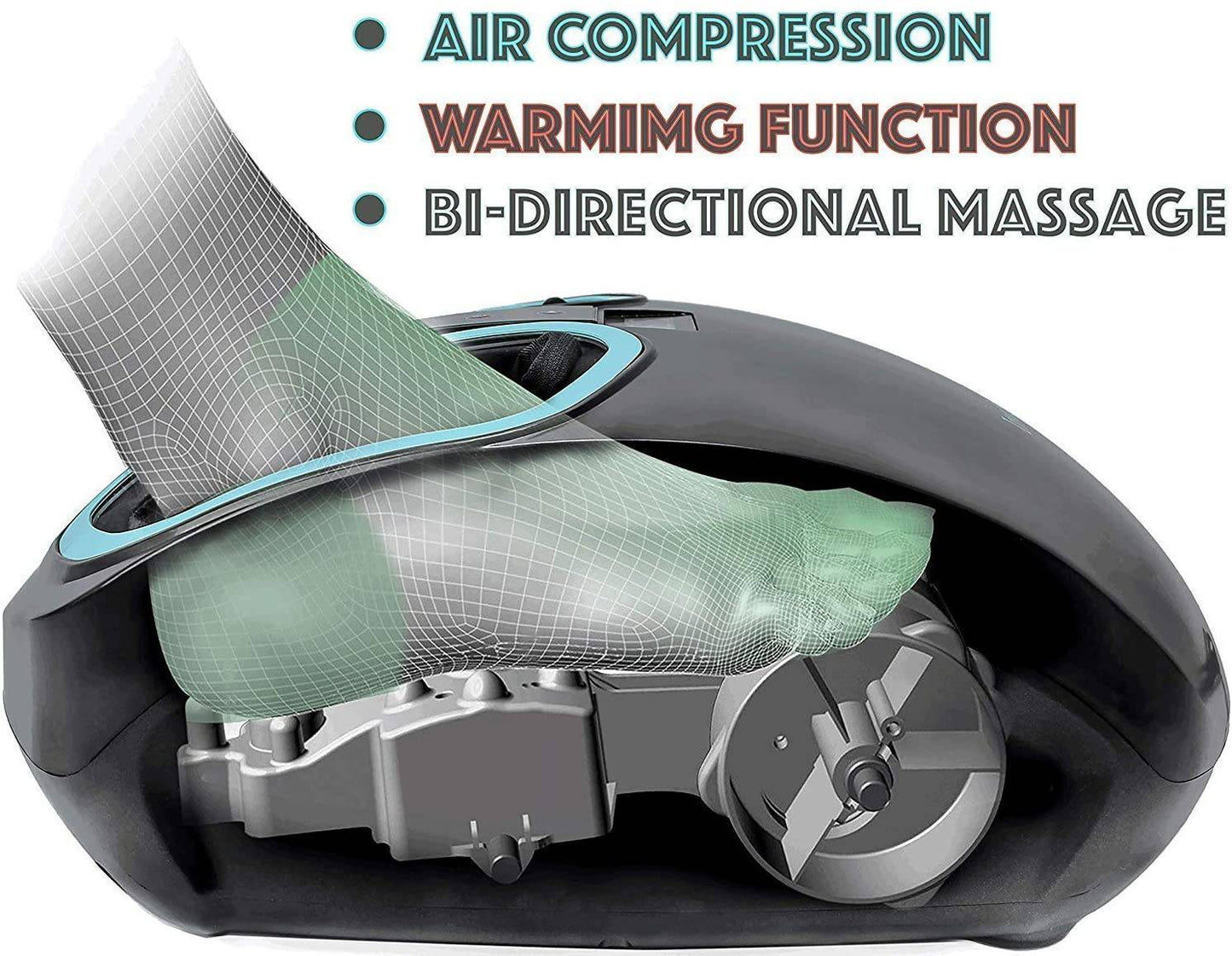 COOLBABY Electric Foot Massager with Heat for Deep Kneading Massage - COOL BABY