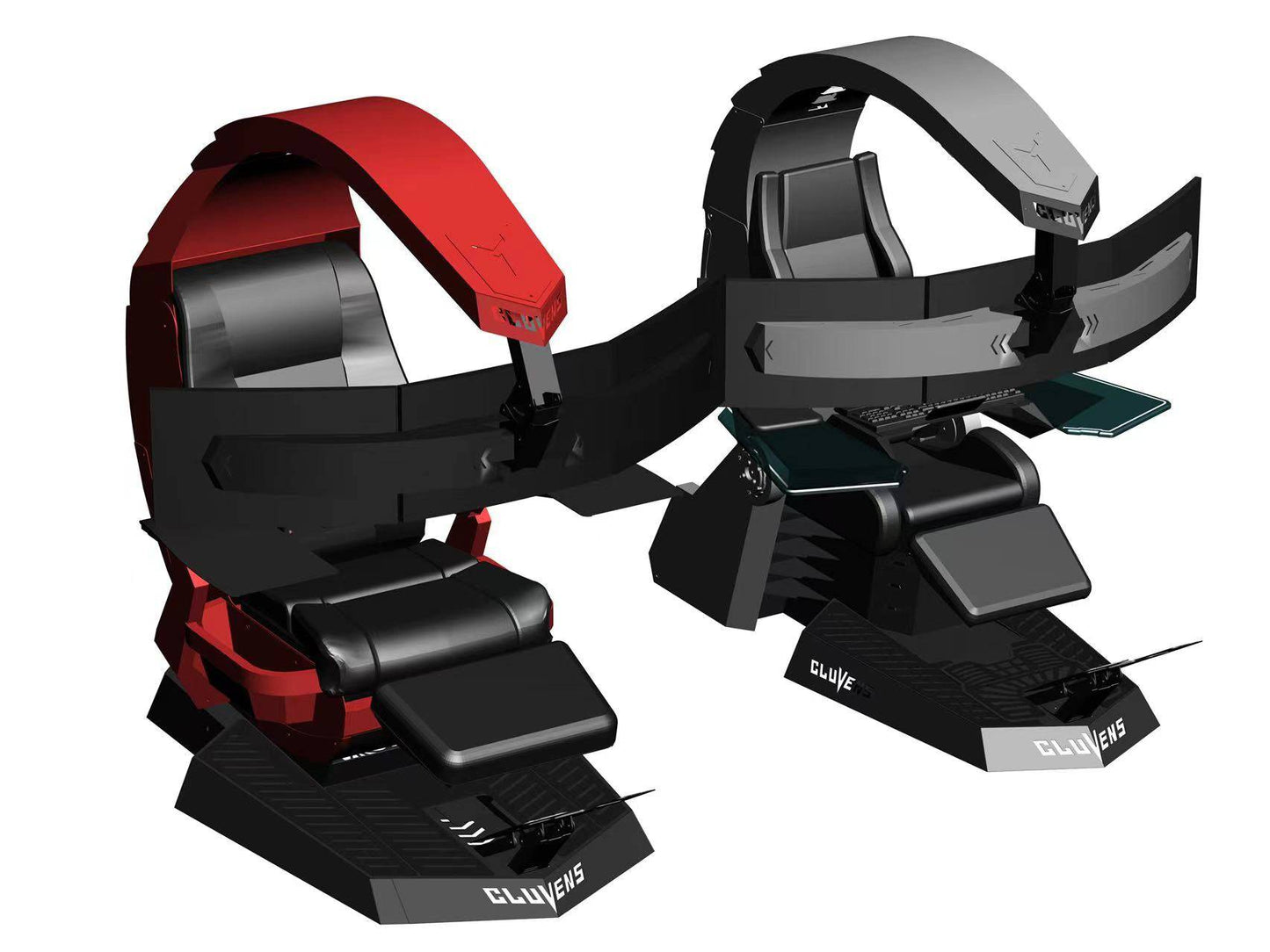 COOLBABY Elevate Your Gaming Experience with Zero Gravity Recline, Heat Massage, RGB LED, and Foot Rest - Ultimate PC Gamer Chair - COOLBABY