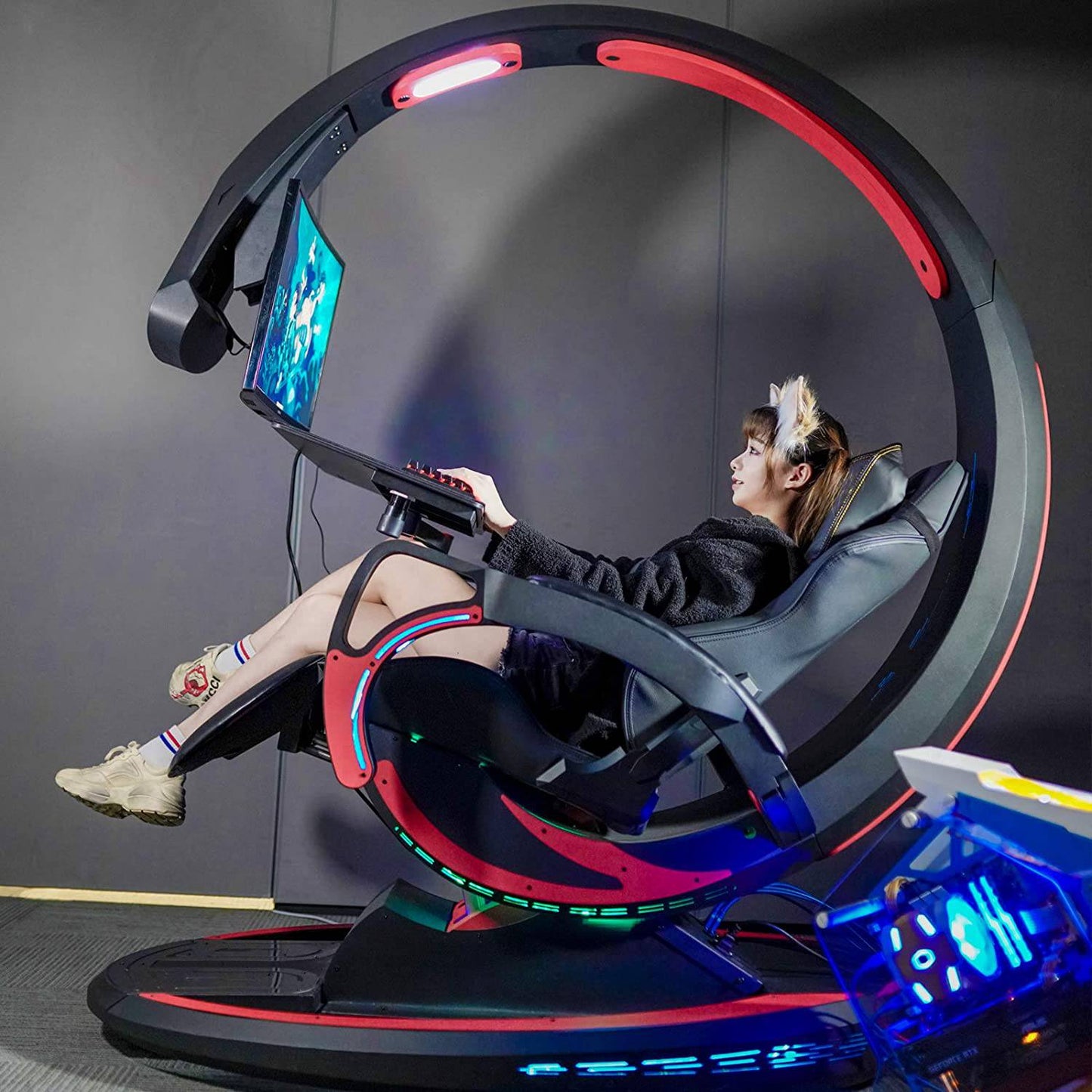 COOLBABY Ergonomic Gaming Chair: Elevate Your Experience with Zero Gravity Comfort and Futuristic Space Capsule Design. - COOLBABY