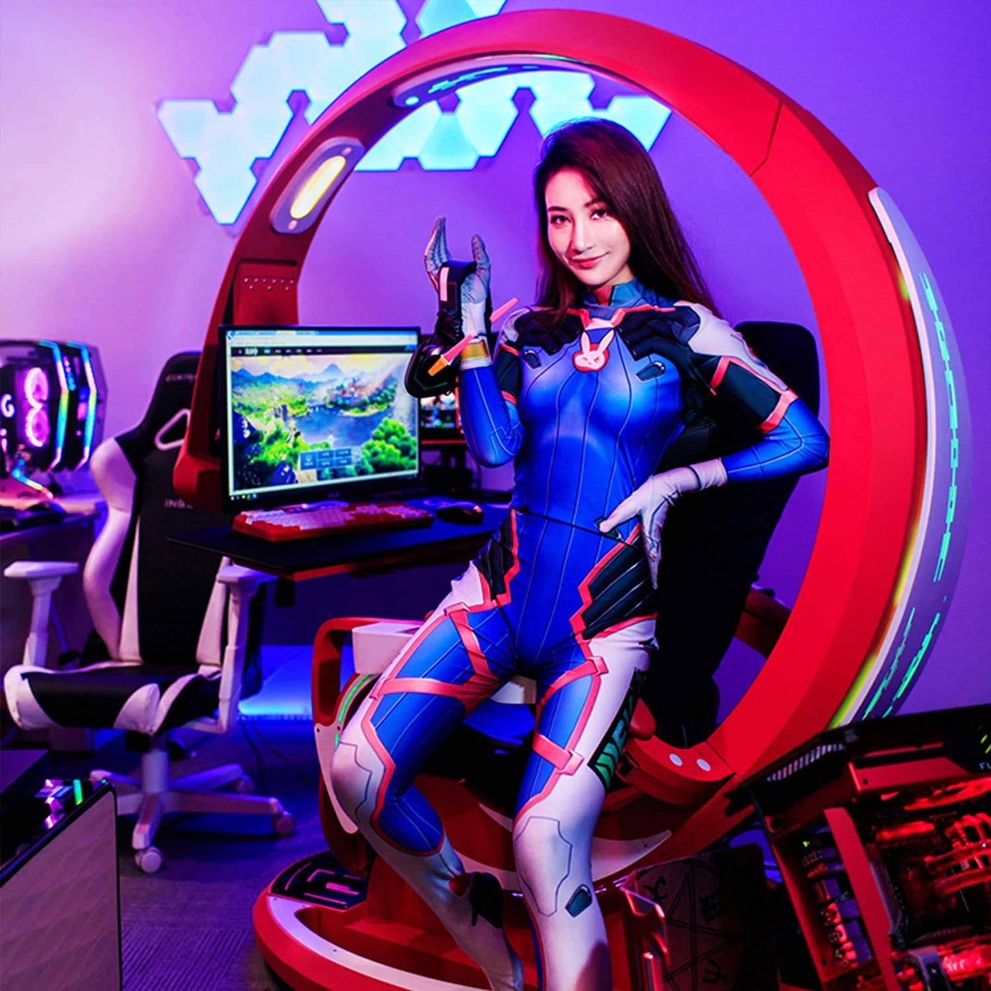 COOLBABY Ergonomic Gaming Chair: Elevate Your Experience with Zero Gravity Comfort and Futuristic Space Capsule Design. - COOLBABY