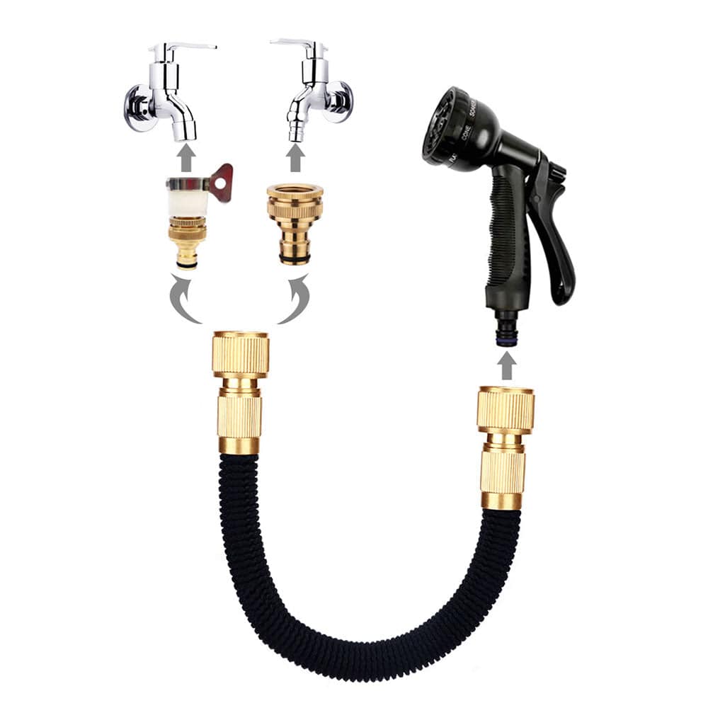 COOLBABY Expandable Garden Hose with 10 Function Nozzle - COOLBABY