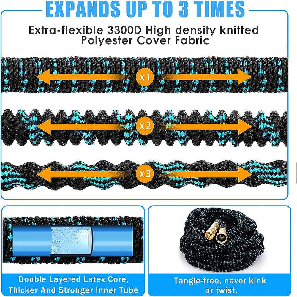 COOLBABY Expandable Garden Hose with 10 Function Nozzle - COOLBABY