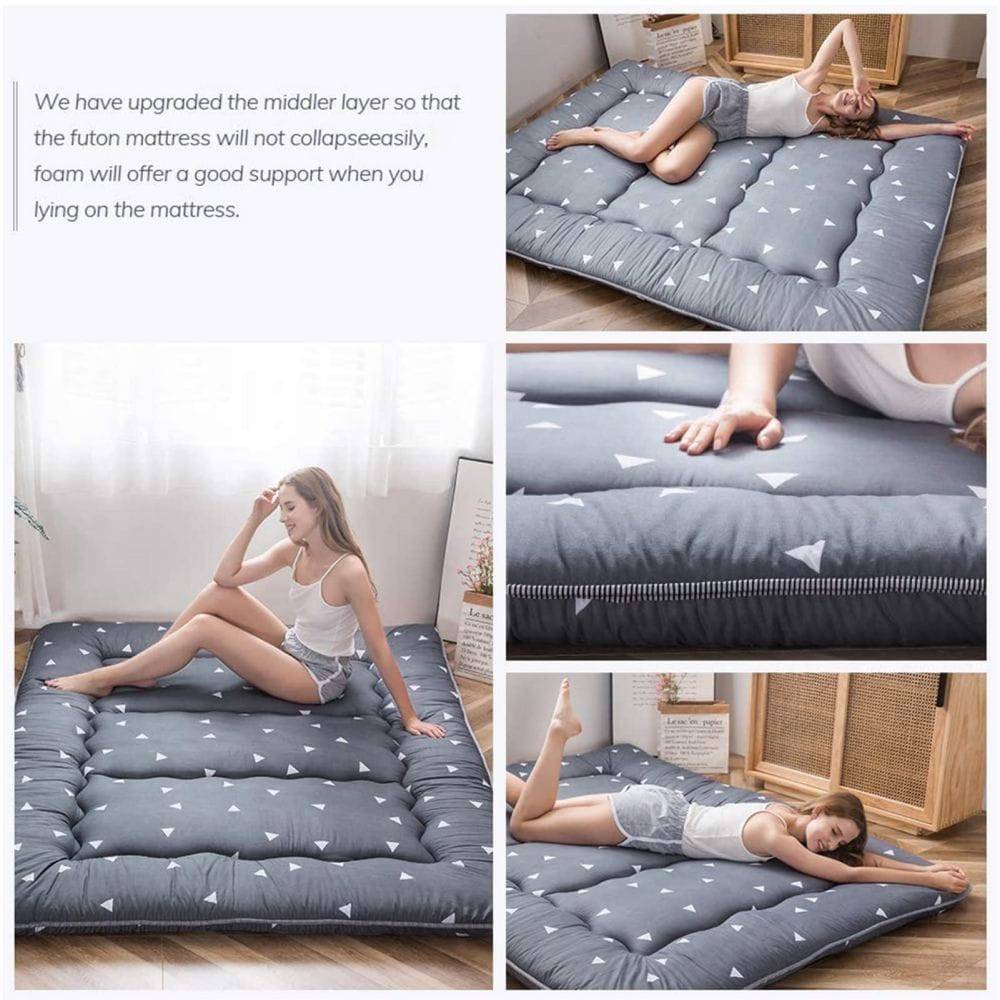 COOLBABY Floor Mattress Futon Mattress Roll Up Camping Mattress Tatami Mat, 200CM*150CM - COOLBABY