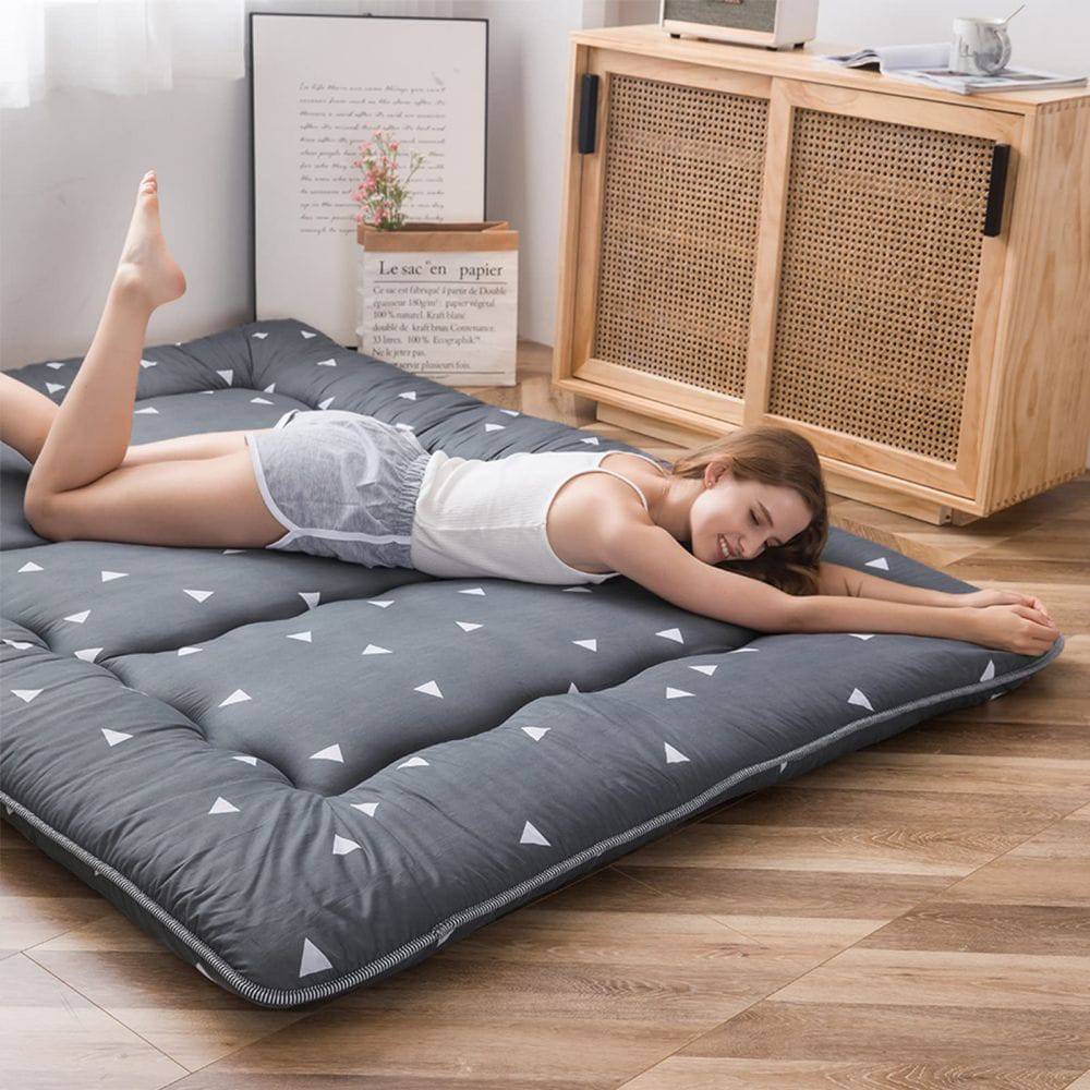 COOLBABY Floor Mattress Futon Mattress Roll Up Camping Mattress Tatami Mat, 200CM*150CM - COOLBABY