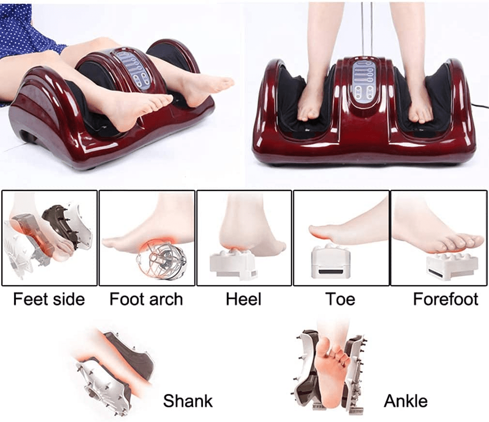 COOLBABY Foot Massager Machine Electric Calf Massager Deep Kneading Therapy - COOLBABY