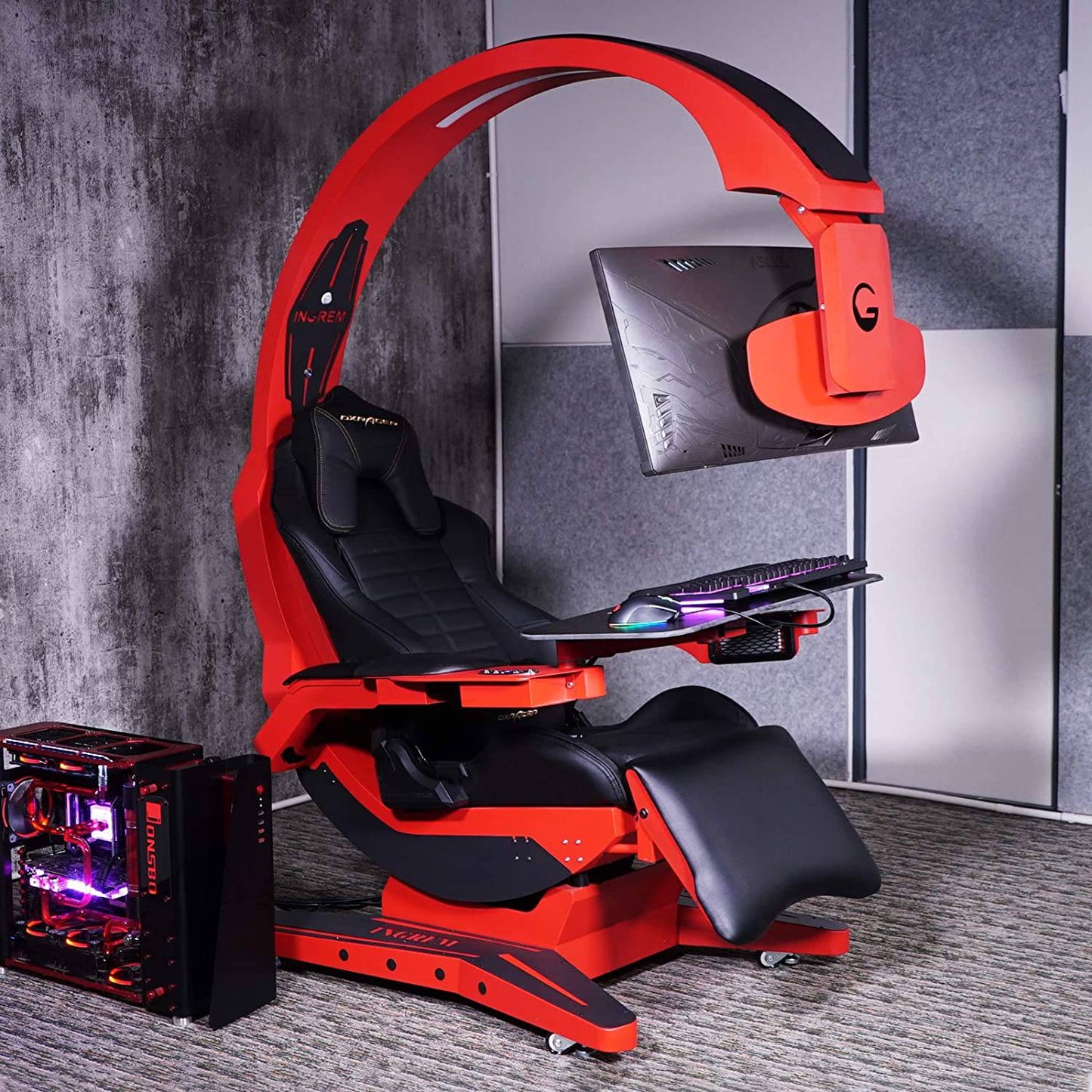 COOLBABY Gaming Station Cabin, Elevate Your Home Gaming Experience with the Ultimate Computer Cockpit and Happy Chair - COOLBABY