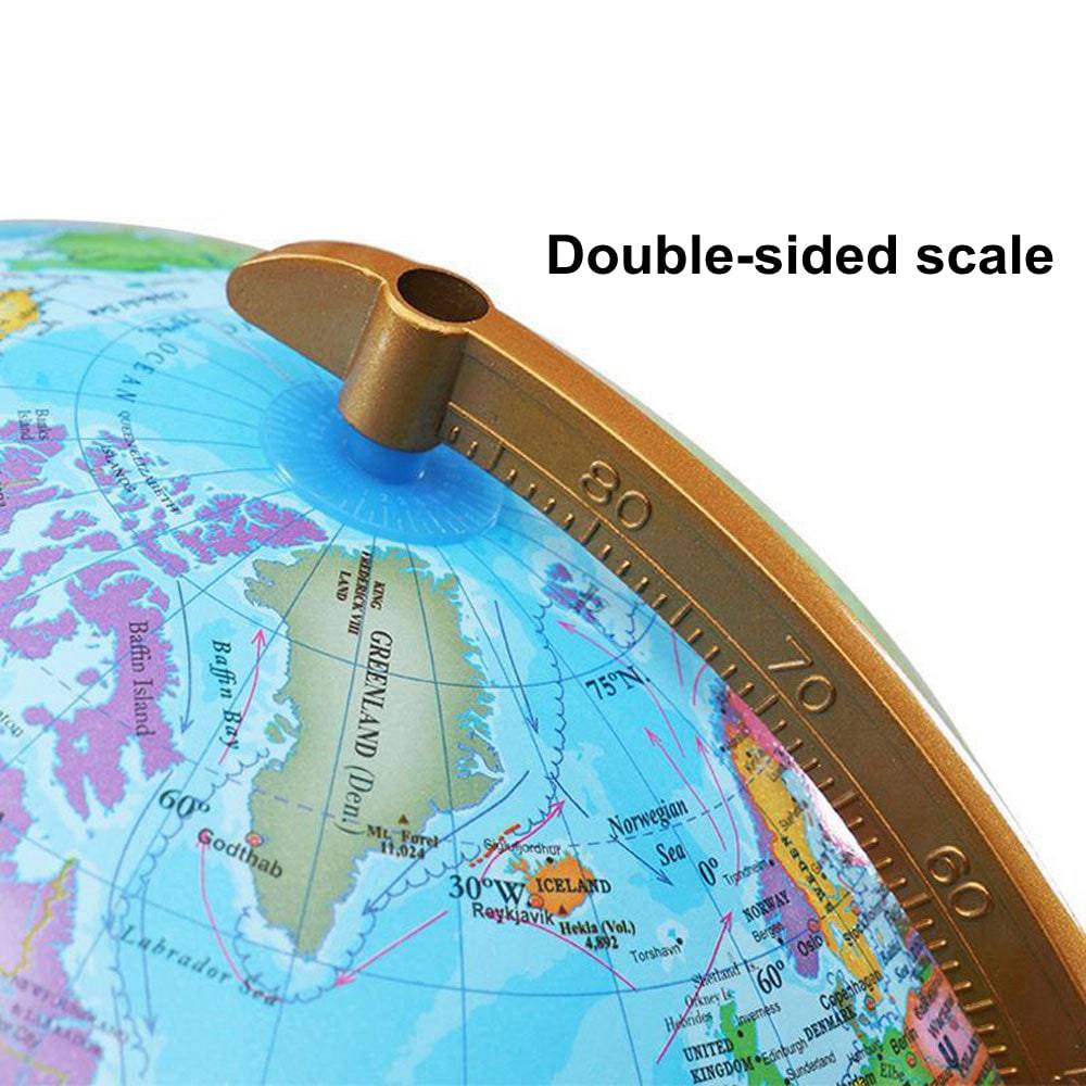 COOLBABY Globe Political Map,Educational Geographic Globe,Globe with LED Light - COOLBABY