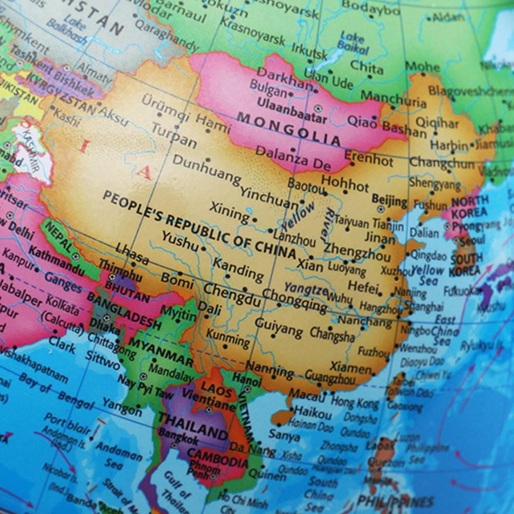 COOLBABY Globe Political Map,Educational Geographic Globe,Globe with LED Light - COOLBABY