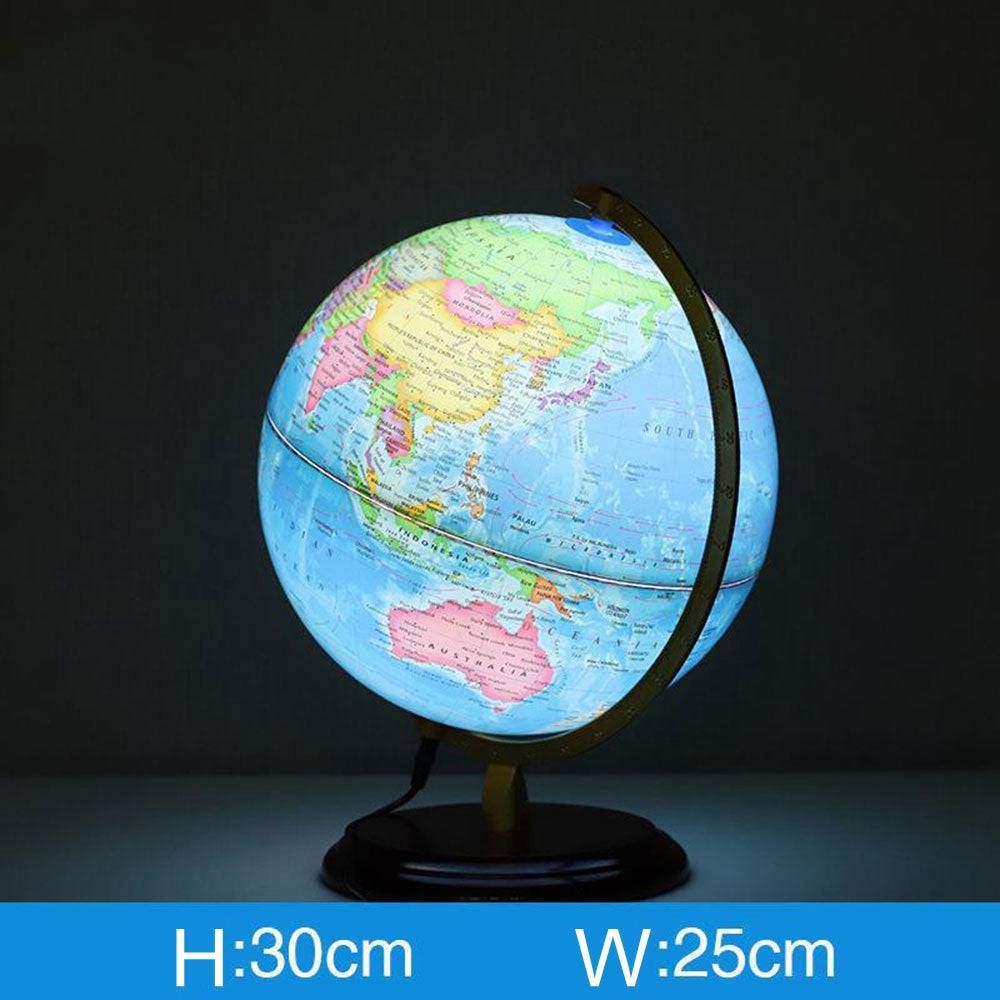 COOLBABY Globe Political Map,Educational Geographic Globe,Globe with LED Light - COOLBABY